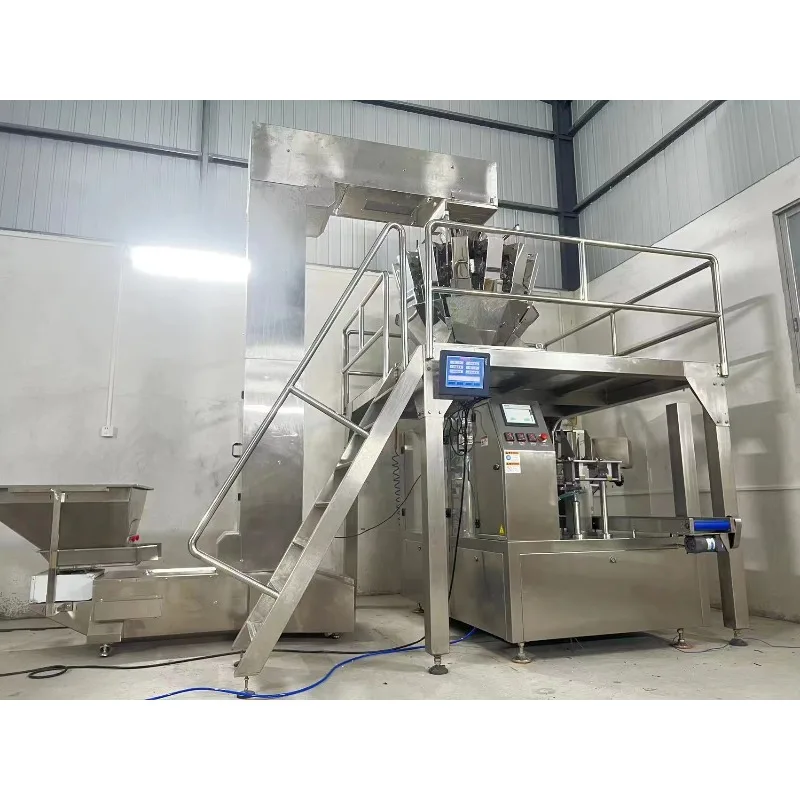 Фото Автоматическая роторная упаковочная машина FL для гранулированных продуктов, порошка, жидкостей, картофельных чипсов, орехов, закусок, кофе, частиц в готовых пакетах дой-пак №2