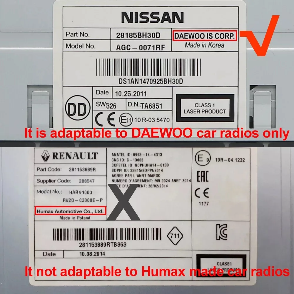 ЖК-дисплей приборной панели для автомобильного радиоприемника Nissan