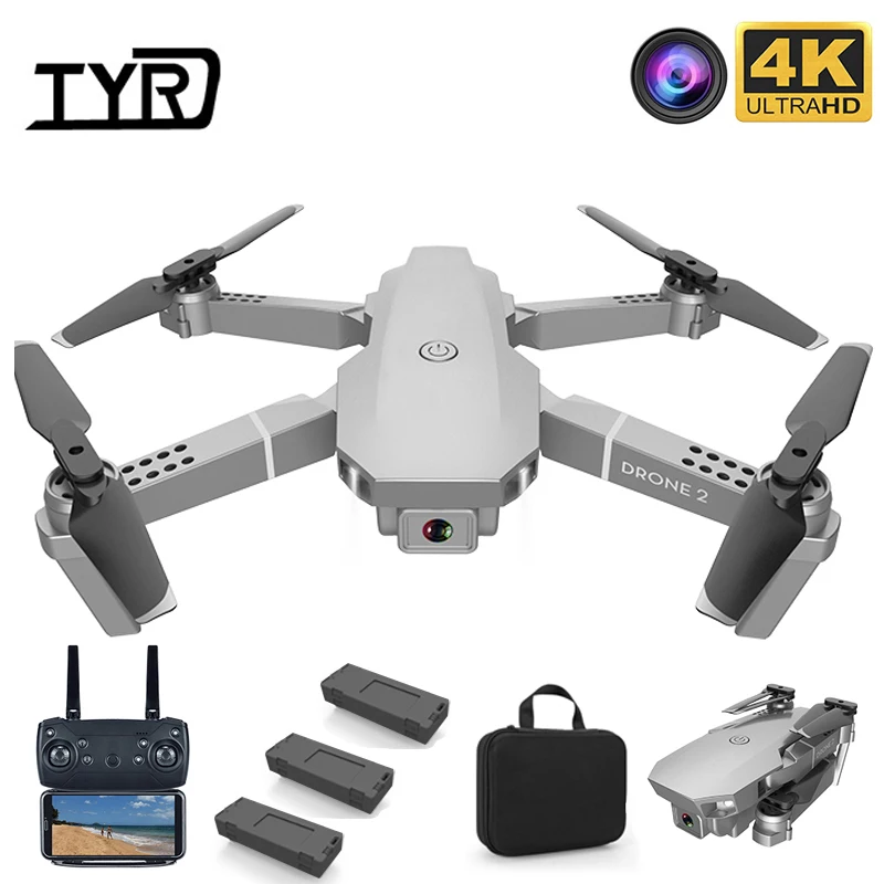 

Квадрокоптер E68 RC 4K HD 1080P складной, Wi-Fi, FPV