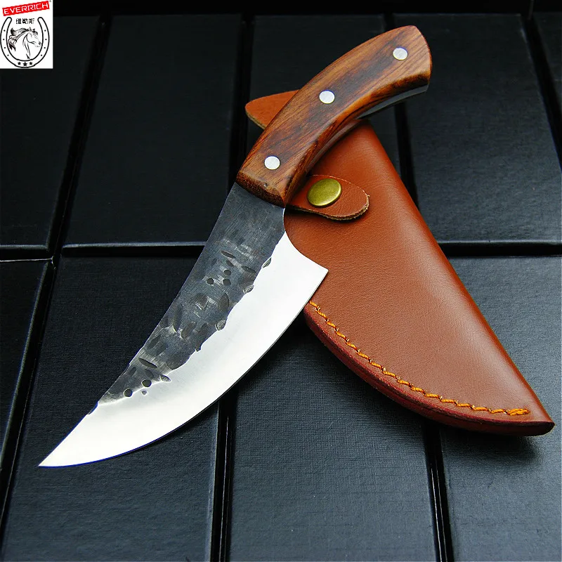 

DEHONG JapaneseHigh carbon steel Outdoor knife forging knife hand-made by chef tang, sliced with kitchen knife, butcher knife