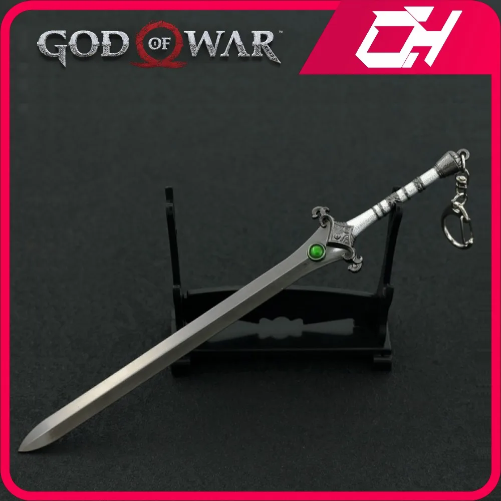 

God of War Weapon Hilt of Skofnung Boss Swords Kratos Game Keychain Weapon Knife Katana Sword Samurai Gifts Kids Toys for Boys