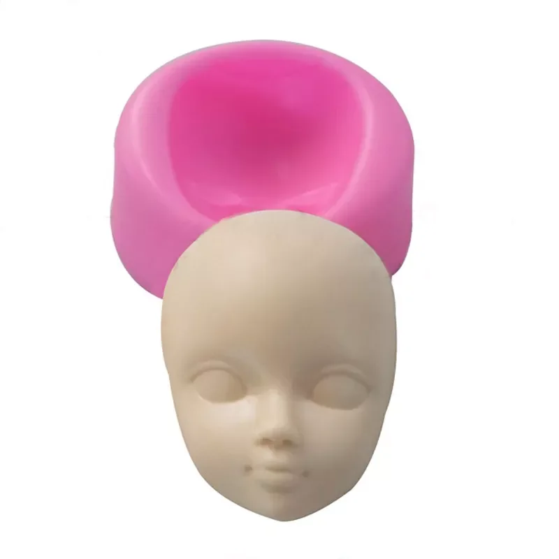 

Baby Face Polymer Clay Resin Molds Girl Head Human Face Fondant Cake Decorating Tool Silicone Mold