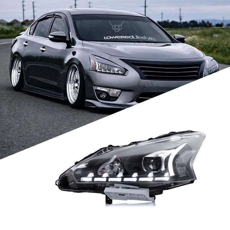 Передняя фара для Nissan Teana Altima, светодиодная фара 2013 2014 2015 2016, дневные ходовые огни, ангельские глазки, головной свет, автомобильный аксессуар. (art.: 3920dd2b7de12) - 3920dd2b7de12