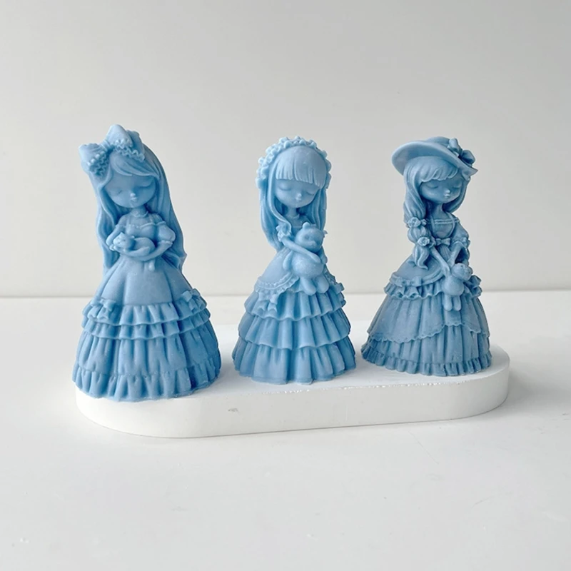 3D Girl Sape ароматические свечи силиконовые формы эпоксидная смола литейная форма