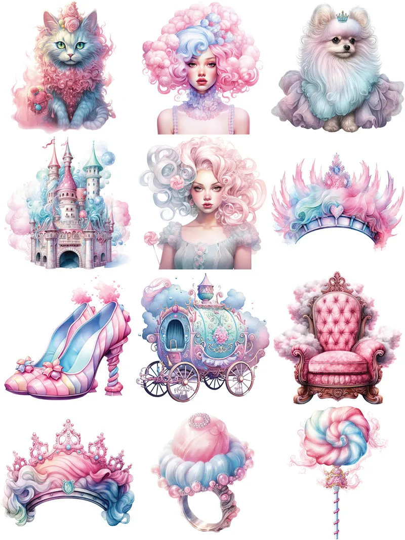 Хлопковые конфеты наклейки для девочек рукоделие и скрапбукинг детские игрушки