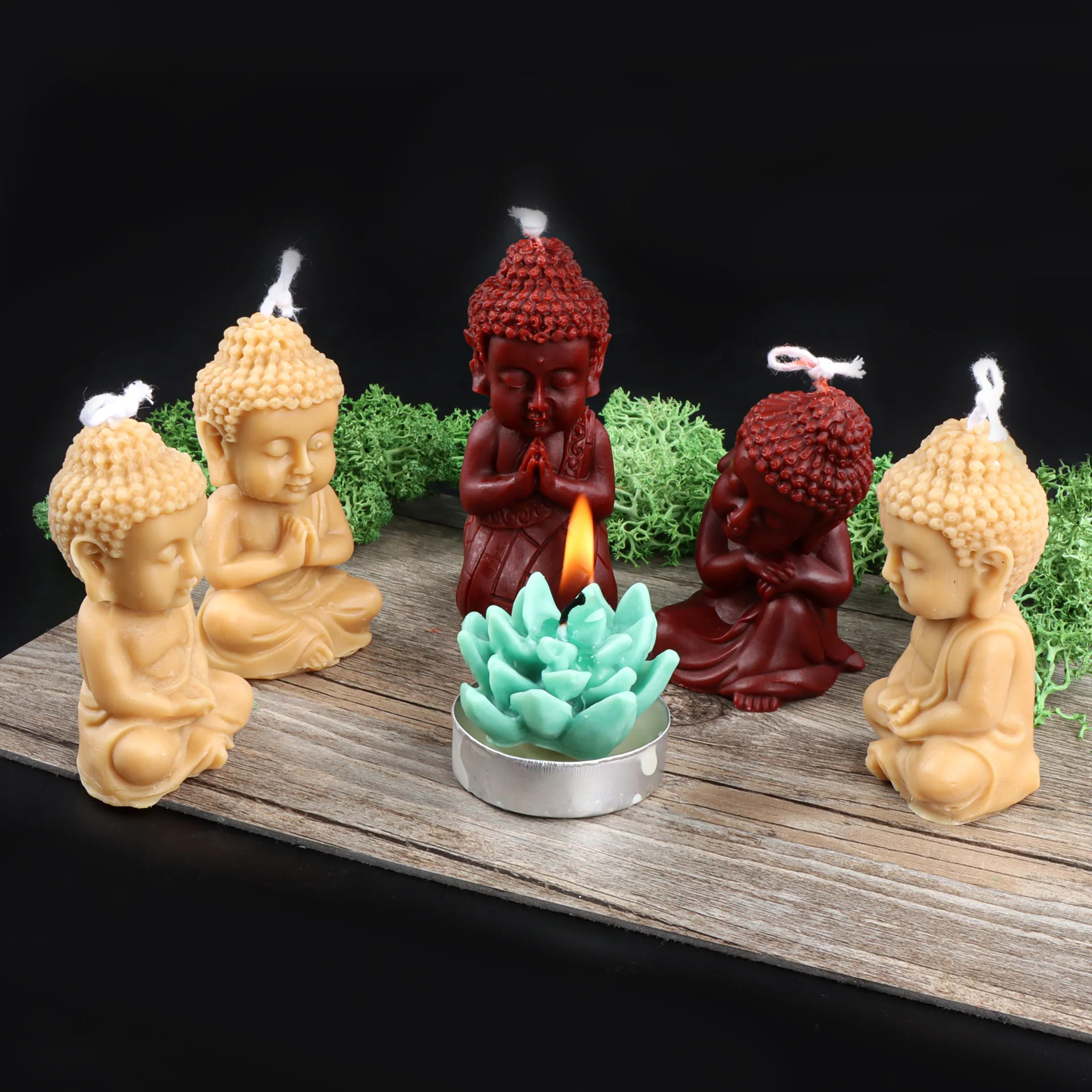

Buddha Mold Candles Molds Silicone Crafts Liquidation Ice Gypsum Cement Making Soap Casting Form for Candle Tools Decoration