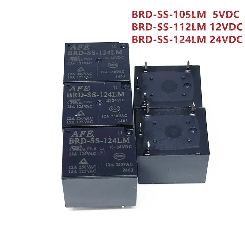 

Новое реле BRD-SS-105LM 5 В постоянного тока BRD-SS-112LM 12 В постоянного тока BRD-SS-124LM 24 В постоянного тока BRD SS 124LM 4 контакта 12 А 5 В 12 В 24 В