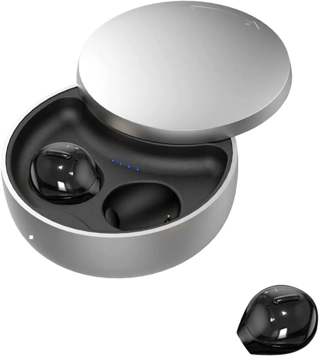

Invisible Mini Wireless Sleep Bluetooth EarBuds Discreet Earpiece Tiny Hidden Small Ears for Work Earpiece Headphone Case