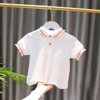 3 8 years old young girls lace t shirt summer new short sleeved polo shirt fashion cool