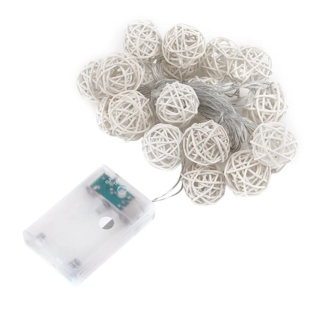 

2,2 м 20 светодиодов яркая батарея светодиодная гирлянда с шариками Лампа Рождественская вечеринка праздничное украшение сказочная гирлянда