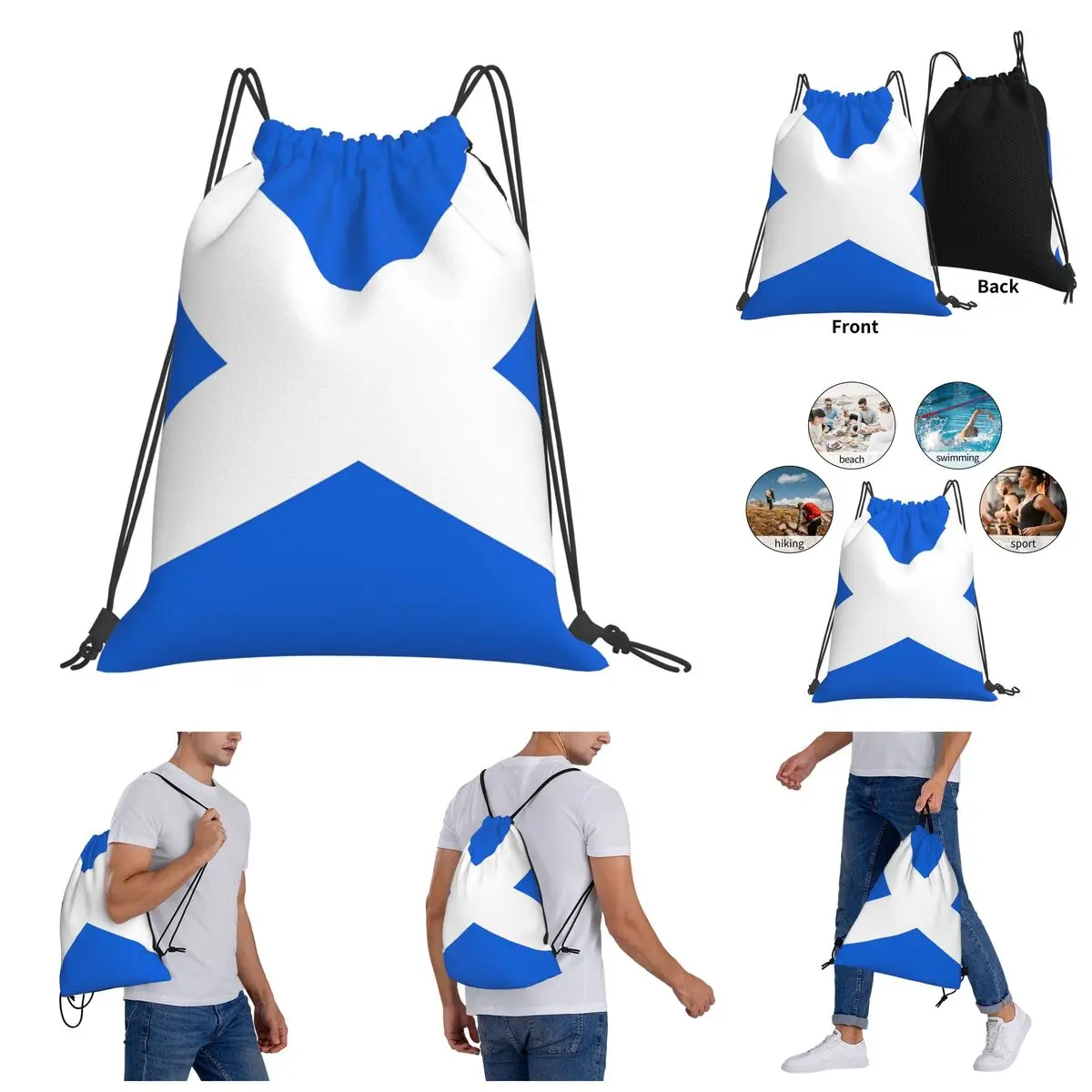 

Field pack Scottish Flag Funny Novelty Novelty Drawstring Bags Gym Bag Backpack