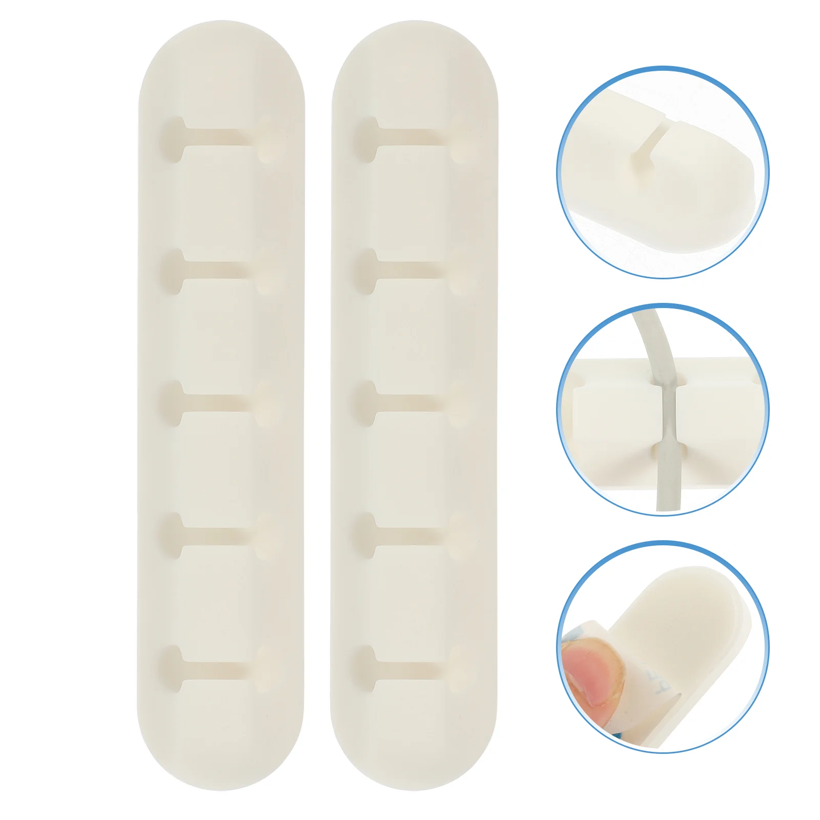

2 Pcs USB Cable Adhesive Cable Organizers Cord Keepers Cables Wire Clips Wall Adhesive Cable Clips Cable Holder Wire Organizer