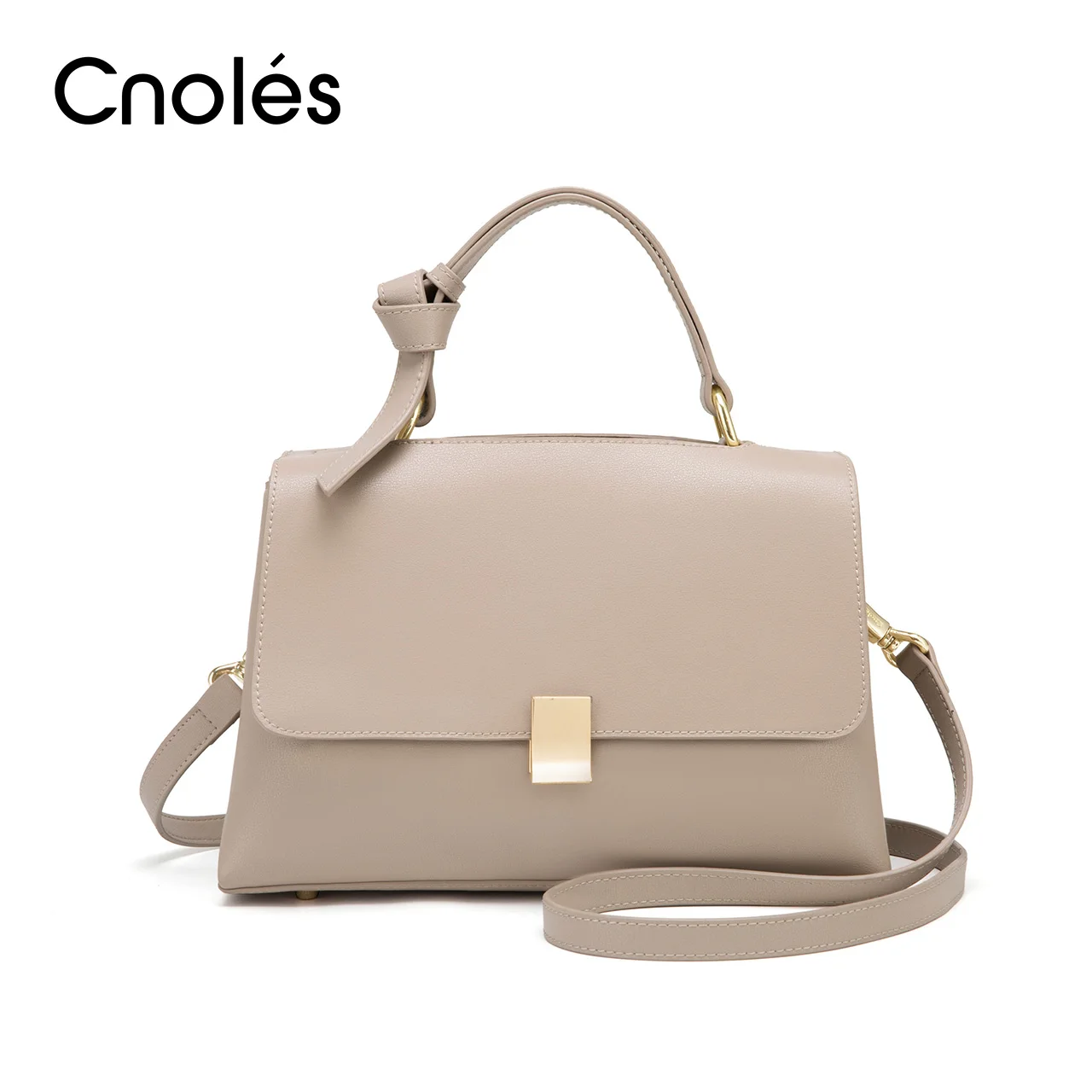 Cnoles Brand Genuine Leather Women's Bag Soft 2022 Fashion Versatile Handbag Shoulder Bag Large Capacity Portable Crossbody Bag