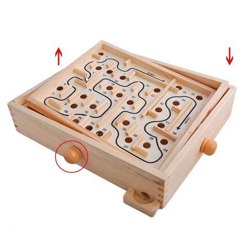 

Kids Children Labyrinth Maze Educational Borad Game Toy Fun Play