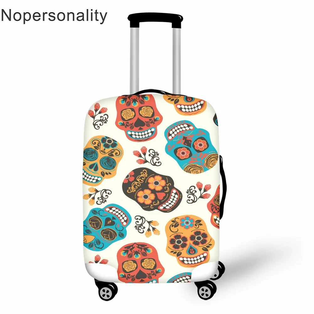 

Twoheartsgirl Sugar Skull Women Luggage Cover Outdoor Suitcase Stretch Protection 3D Print Dust Holder for 32inch Aluminum Case