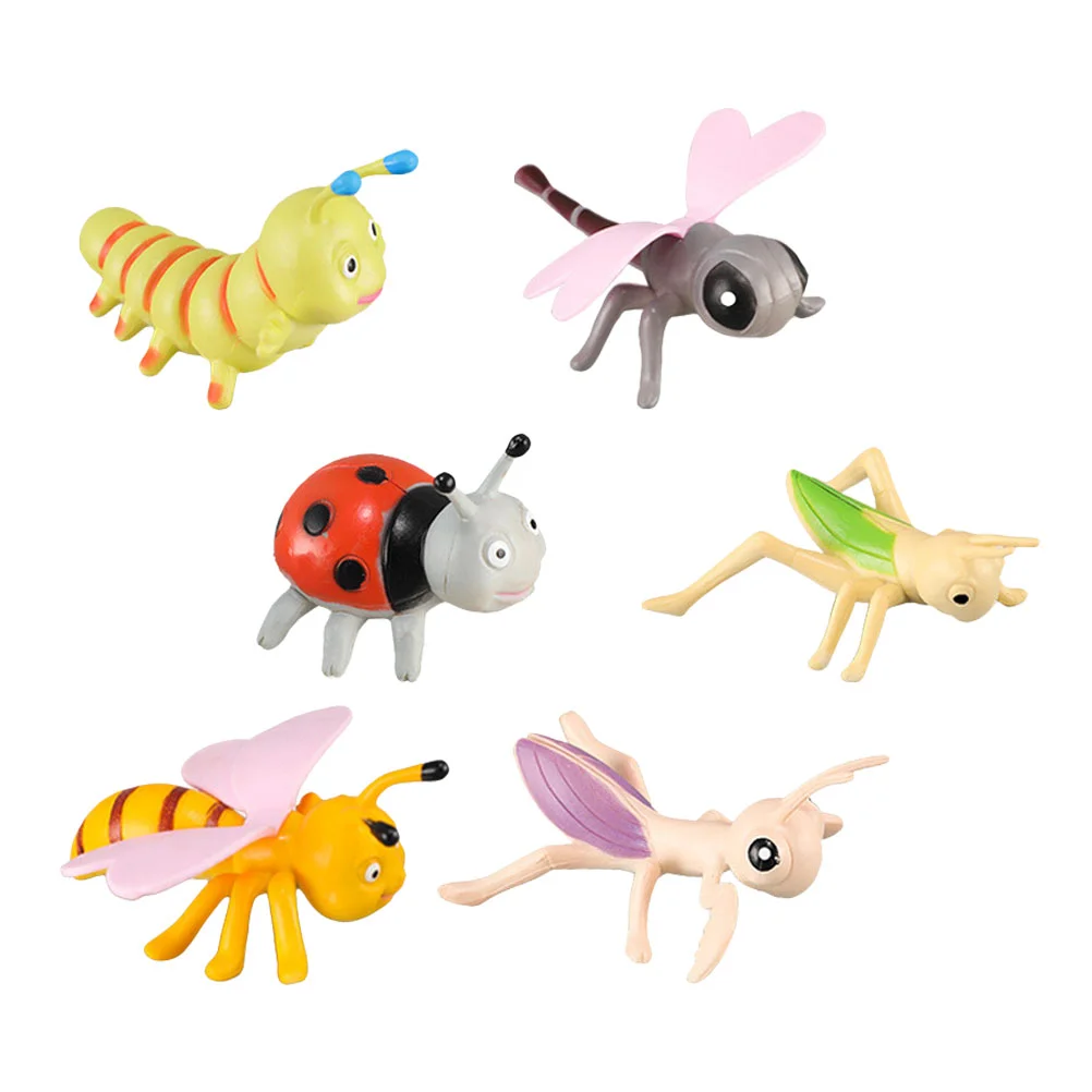 

6Pcs Insect Bug Toy Figures Bug Toy Figures Playset Prank Prop Ladybug Model Toy Fake Bugs Toy Fake Bugs Insects