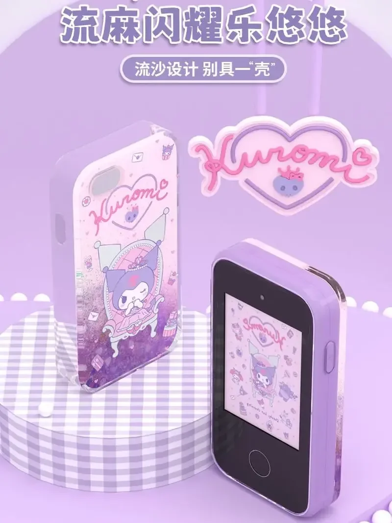 Новинка 2024 Мобильная камера Sanrio Kuromi игрушки для съемки Детские камеры милый