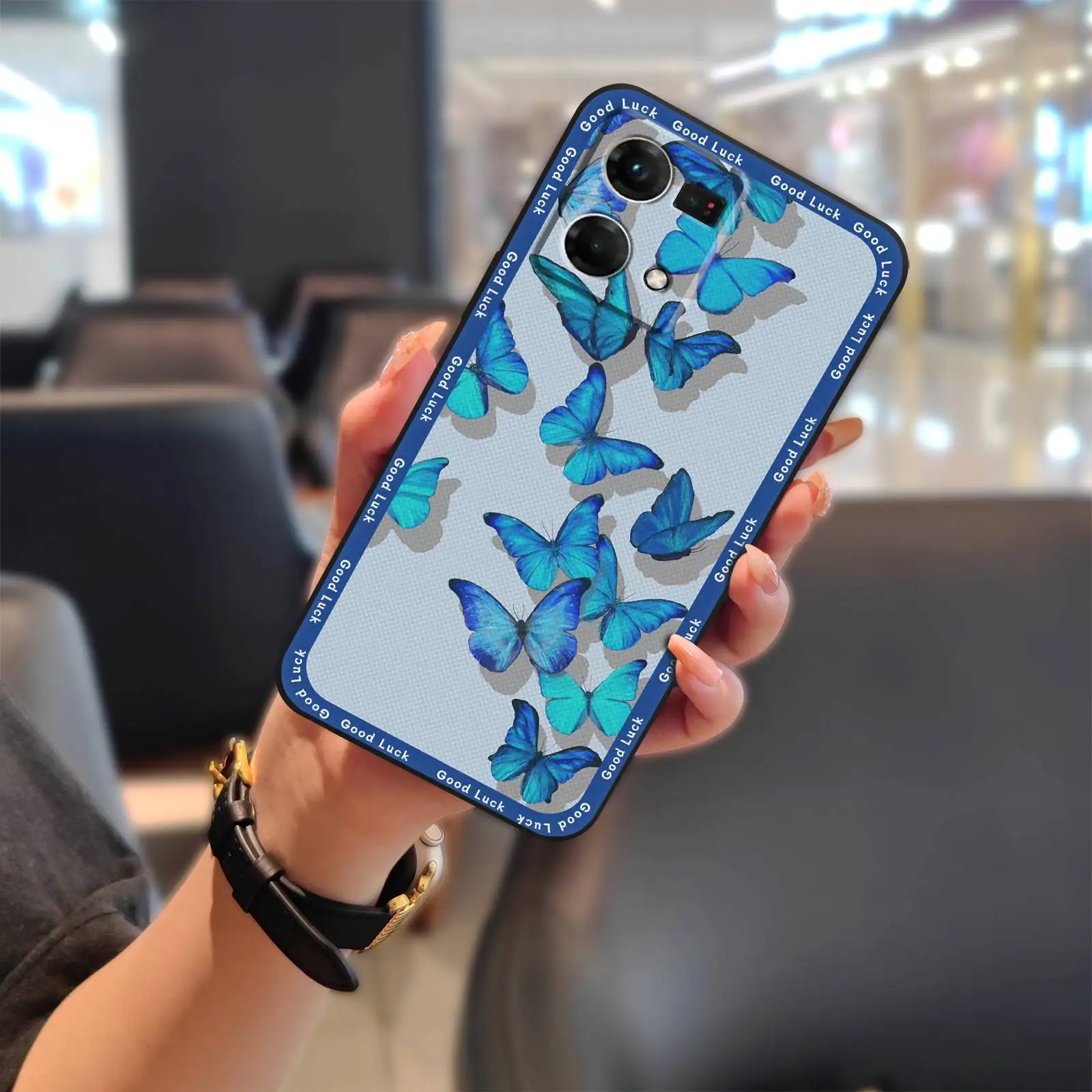 Модный дизайн противоударный телефон для OPPO Reno7 4G/F21 Pro 4G/Nova8 4G/F21S 4G TPU милый