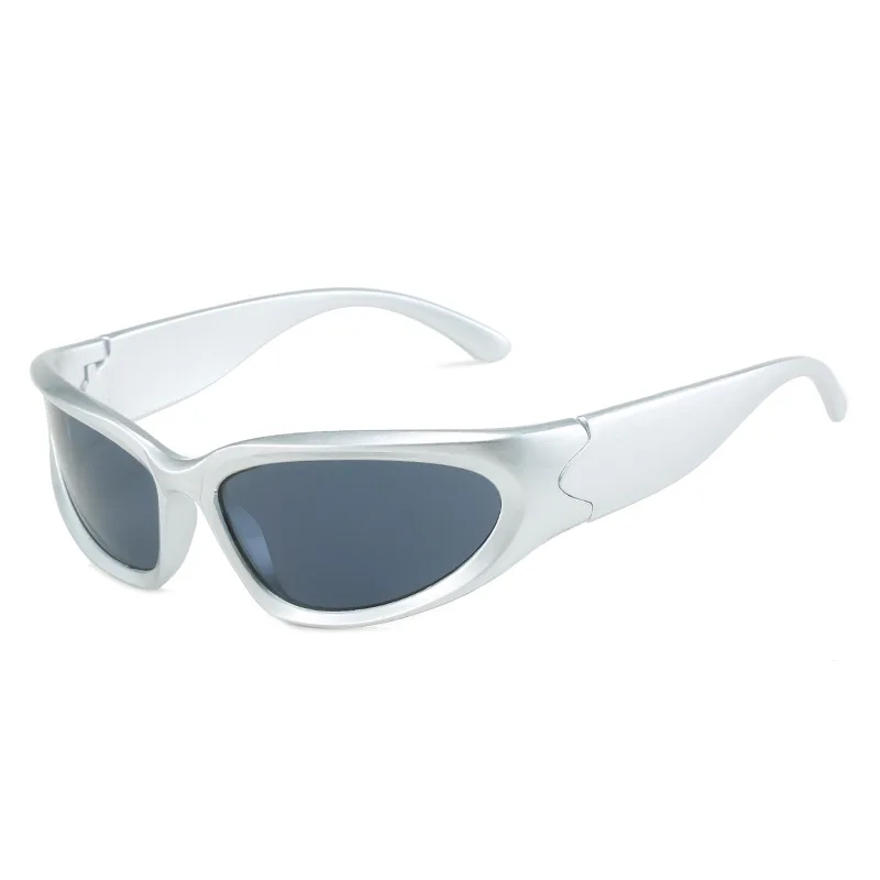 Steampunk goggle sports 2022 men's Sunglass luxuri outdoor frameless men eyewear Accessori outdoor biking = UV400 Oculos de Sol