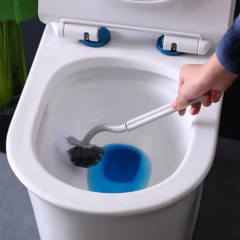 

Настенная S-образная щетка для туалета в ванную комнату, изогнутая щетка с угловым зазором, мягкие волосы, бытовые предметы, инструменты для чистки, аксессуары