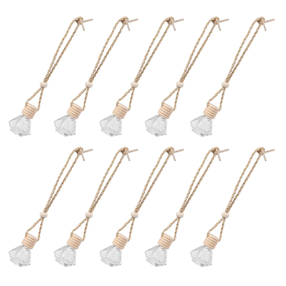 

Glass Essential Oil Bottles Air Fresheners Pendant Car Aromatherapy Diffuser Car Diffuser Bottle Dispenser