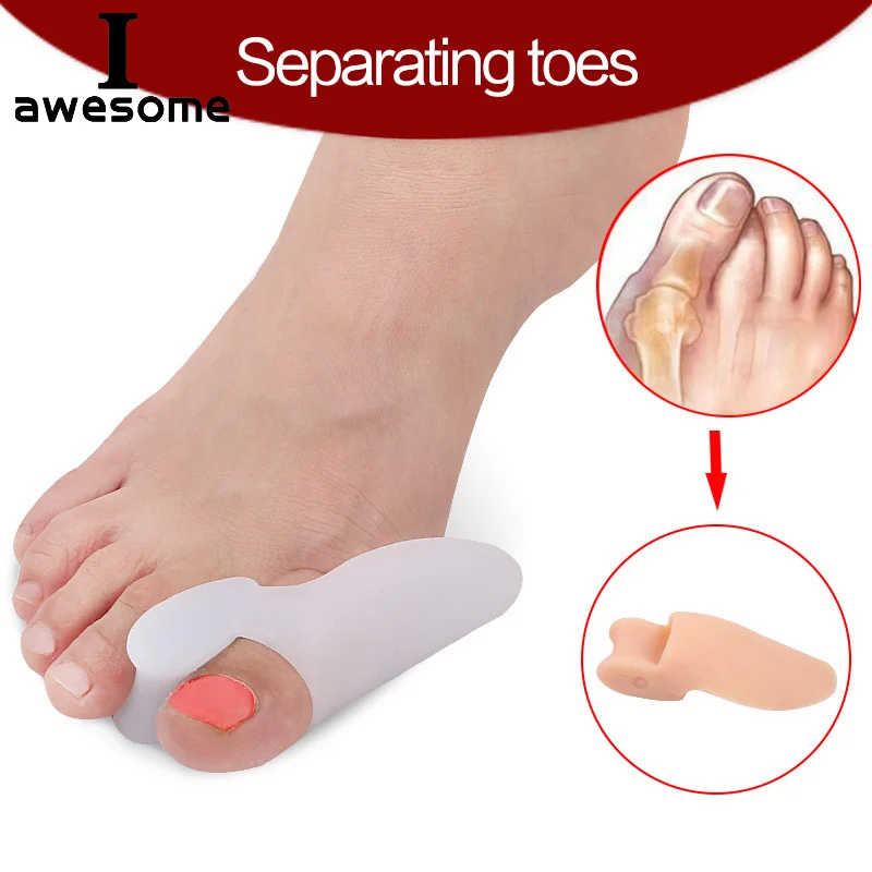 

1Pair Good High Heels Silicone Insoles Bunion Toes Corrector Orthotics Straightener Separator Ease Pain Insert insole Big toe