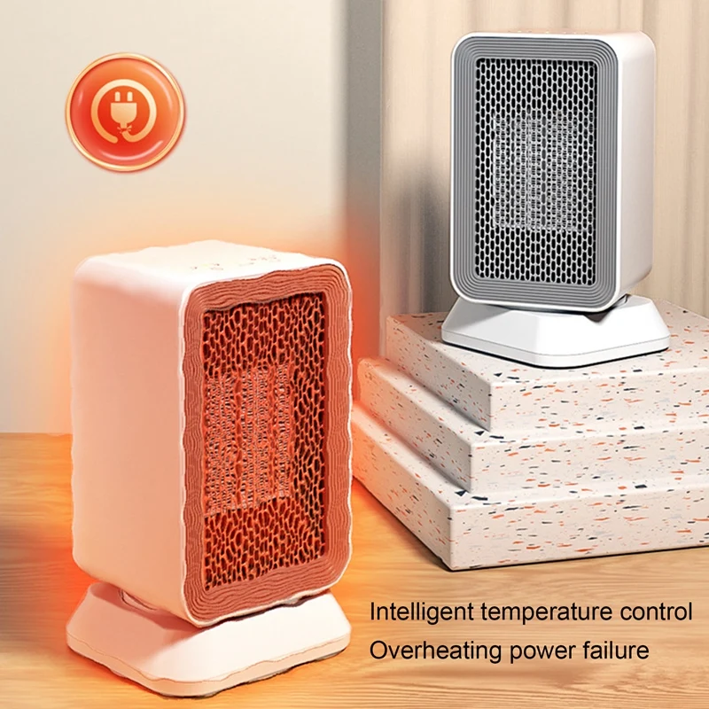 

Electric Heater Shaking Head Silent Heating Heater Home Office Desktop Heater Small Electric Heater EU Plug