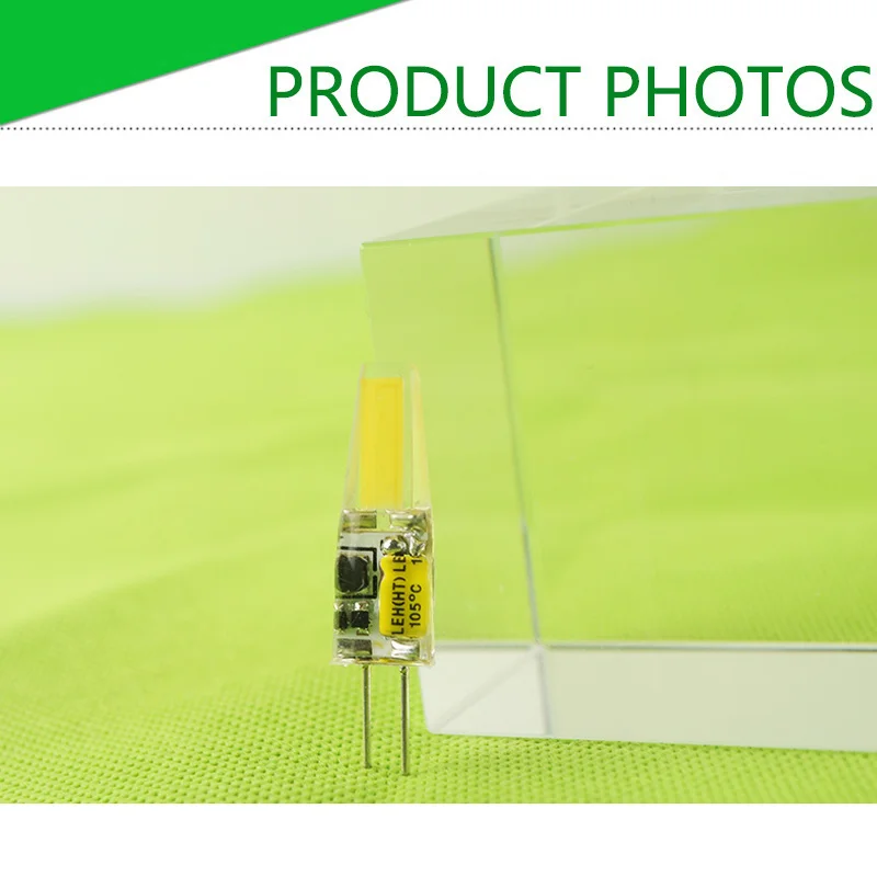 10 шт. Диммируемые Светодиодные лампы COB G4 6 Вт AC 220 В ACDC 12