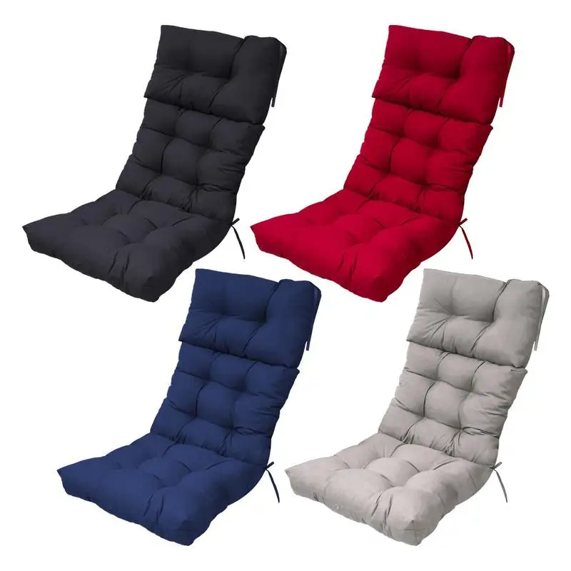 

Подушка для кресла Adirondack, Складная Толстая прочная подушка для кресла, водонепроницаемая подушка для кресла с высокой спинкой, подушка для кресла с откидывающейся спинкой