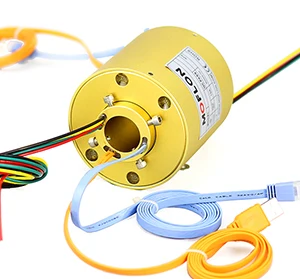 

MUSB2251 slip rings MUSB2251 USB series slip ring with bore size 25.4mm, outer diameter 86mm, support 1 channel USB1.0/USB