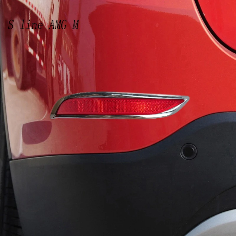 

Аксессуары для стайлинга автомобиля, задняя противотуманная фара, декоративная рамка для BMW X1 E84 2011-2015, автомобильные наклейки и наклейки