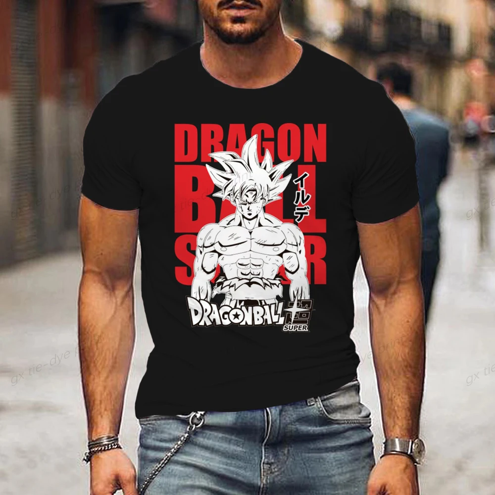 

Men's T-shirt Adult cartoon cartoon design Dragon Ball Z printing 3D Goku short-sleeved T-shirt shirt Men's clothing 2023