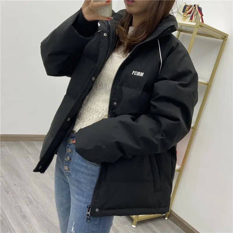 Women's Cotton Coat Winter Top Coat Keep Warm Korean Fashion Loose Student Bread Clothes Thickened Short Cotton Coat Designer Za
