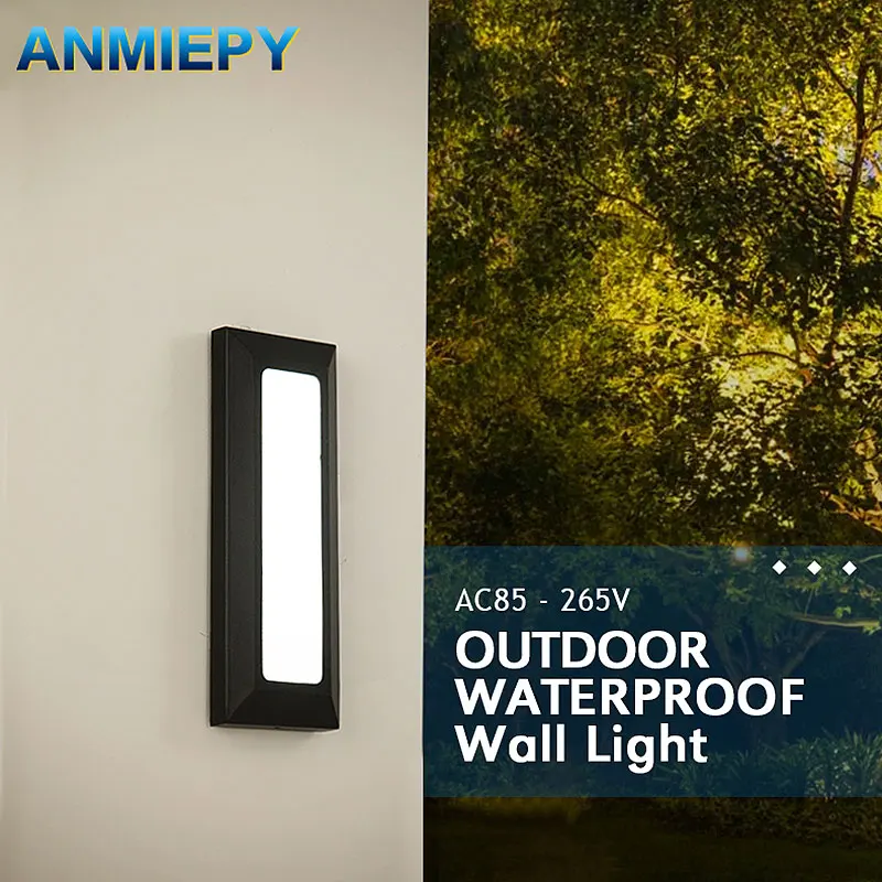 

Outdoor Waterproof Wall Light 7W 9W 12W 15W AC85-265V LED Surface Mounted Wall Lamps Stairs Porch Balcony Garden Indoor Room