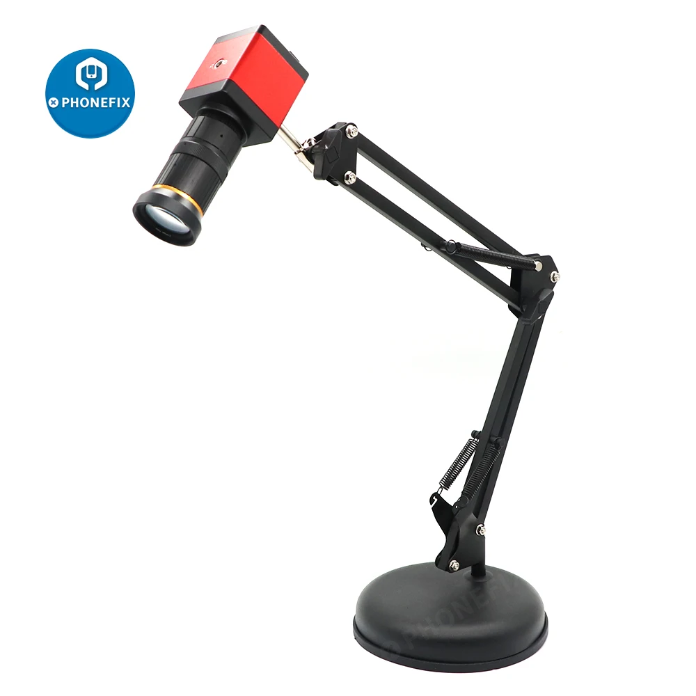 Industrial Camera Overhead Video Stand Desktop Articulating Scissor Arm Holder for Recording Live Stream Studio Shooting