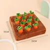 Dog Toys Snuffle Mat for Pet Plush Carrot Toy Mat Innovative Plush Vegetable Field Pull Radish Plush Carrot Dog Interactive Toys 3