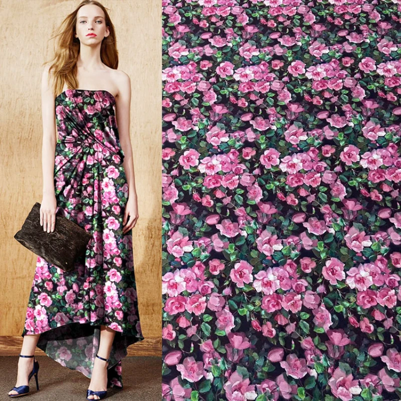 

Mulberry Silk Twill Satin Fabric Brand Fashion Design Spring Summer Dress Soft Cloth by the Meter Diy Sewing Narual Oganic