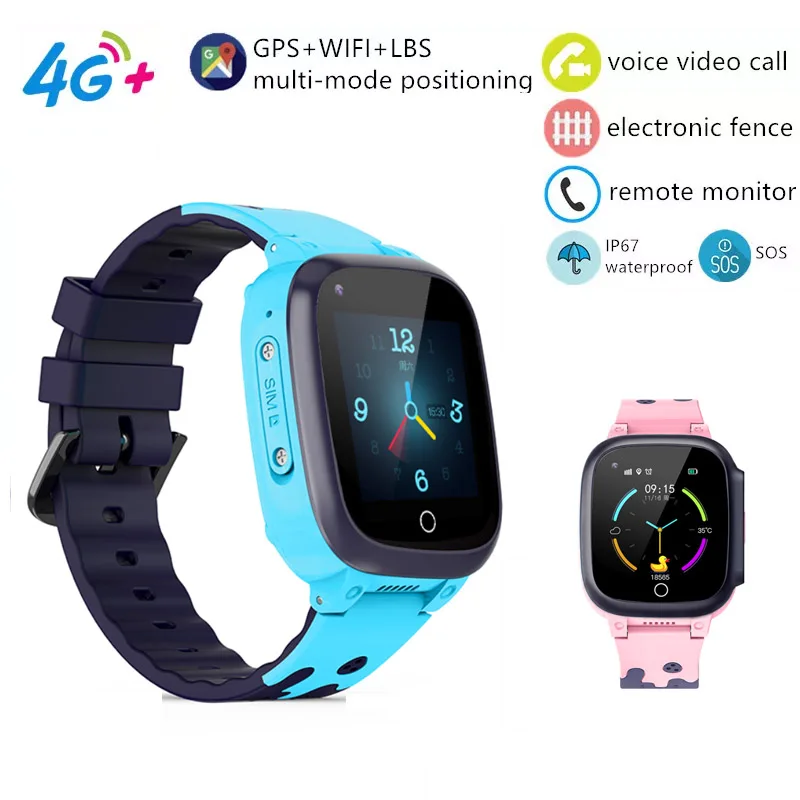 

Детские Водонепроницаемые Смарт-часы, 4G, 720 мАч, IP67, SOS, GPS, LBS, Wi-Fi