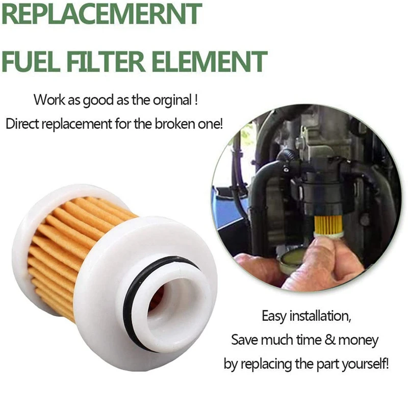 8 шт. 6D8-WS24A-00 топливный фильтр для Yamaha F50-F115 подвесной двигатель 40-115Hp 30HP-115HP