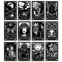 tarot metal tin sign vintage rusted plaques bar pub cafe home wall decoration art crafts tinplate painting indoor pin up signs