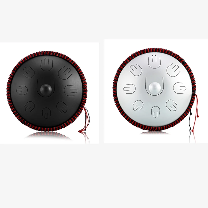 

Hluru Steel Tongue Drum 14 Inch 9 Note D Minor Handpan Percussion Instrument Hand Drum Yoga Meditation Beginner