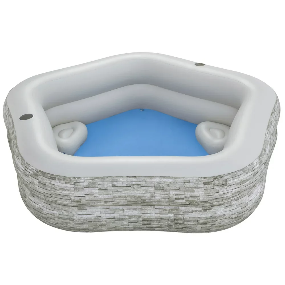 

TruPrint Stone 7`x 6`9" x 21" Family Inflatable Kiddie Pool