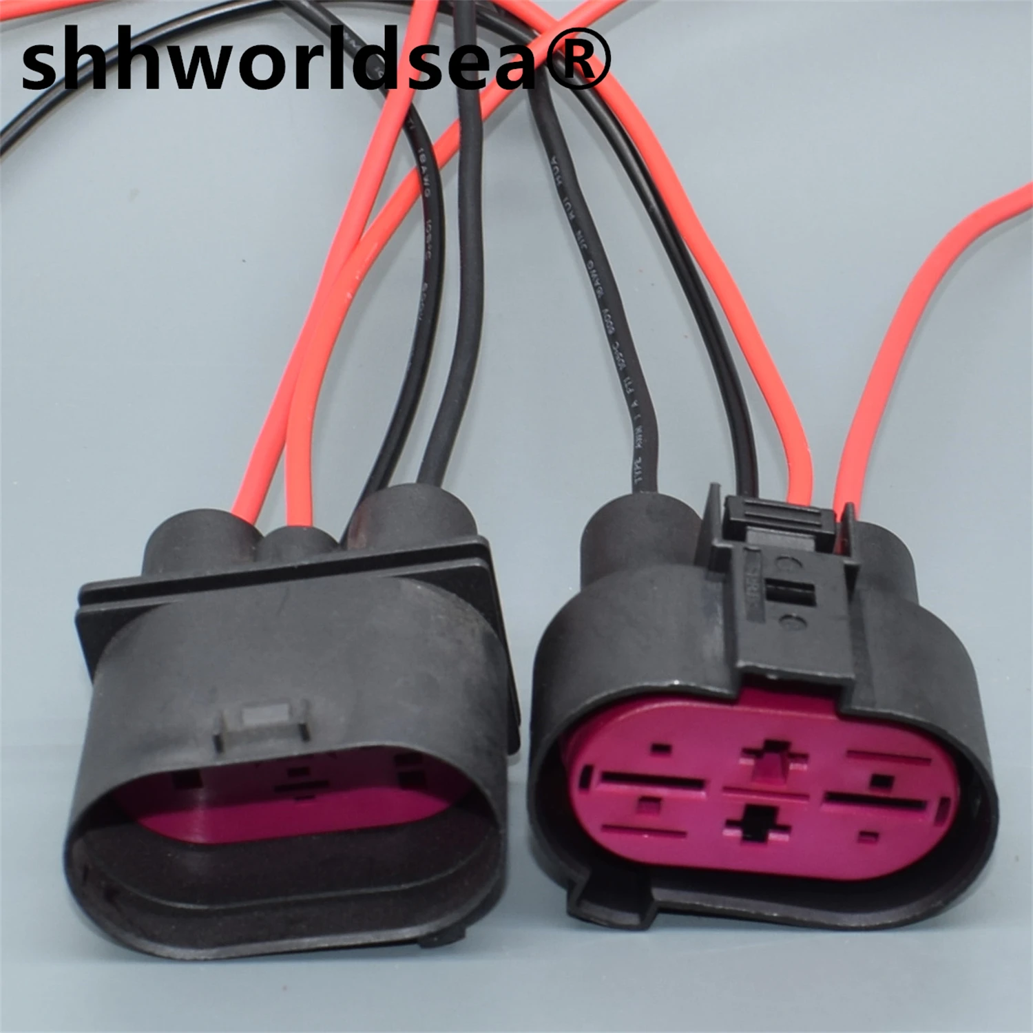 

Shhworldsea 4 Pin 1J09064 1J0906444 1J0906234 автоматический проводной датчик разъем вентилятора для VW Passat B7 Tiguan Golf Skoda