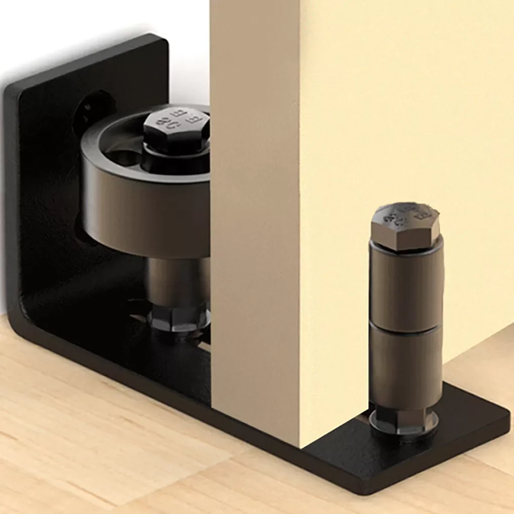 

Door Guide Sliding Stable Adjustable Flat Bottom Floor Guide Carbon Steel Stay Roller Hardware Low Noise Flush Button Home