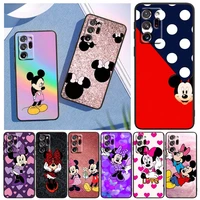 anime cute mickey mouse for samsung note 20 10 9 ultra lite plus a73 a70 a20 a10 a8 a03 f23 m52 m21 j7 j6 black phone case