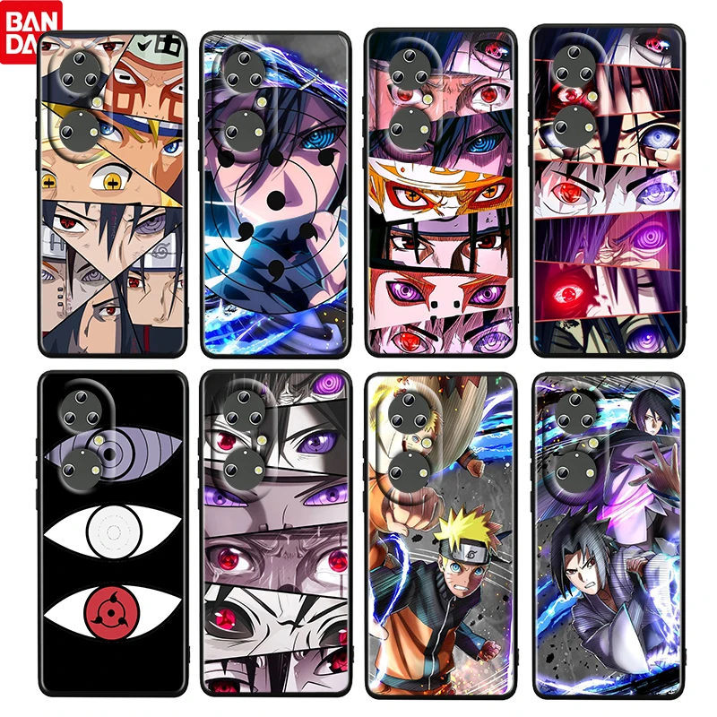

Anime NARUTO Eye Collection For Huawei P50 40 30 20 10 9 Lite E Mini Pro 5G TPU Soft Silicone Black Cover Phone Case Funda Coque