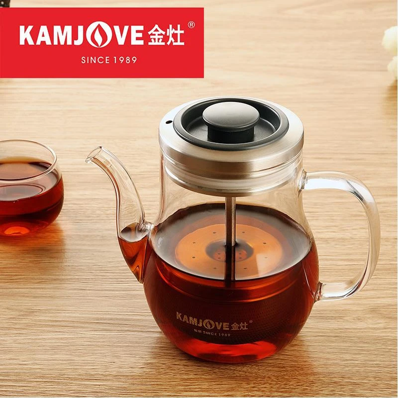 

[GRANDNESS] Kamjove, оранжевый цитрусовый чайник Puer, чайная чашка, термостойкий стеклянный чайный набор, элегантная чашка, кофейник