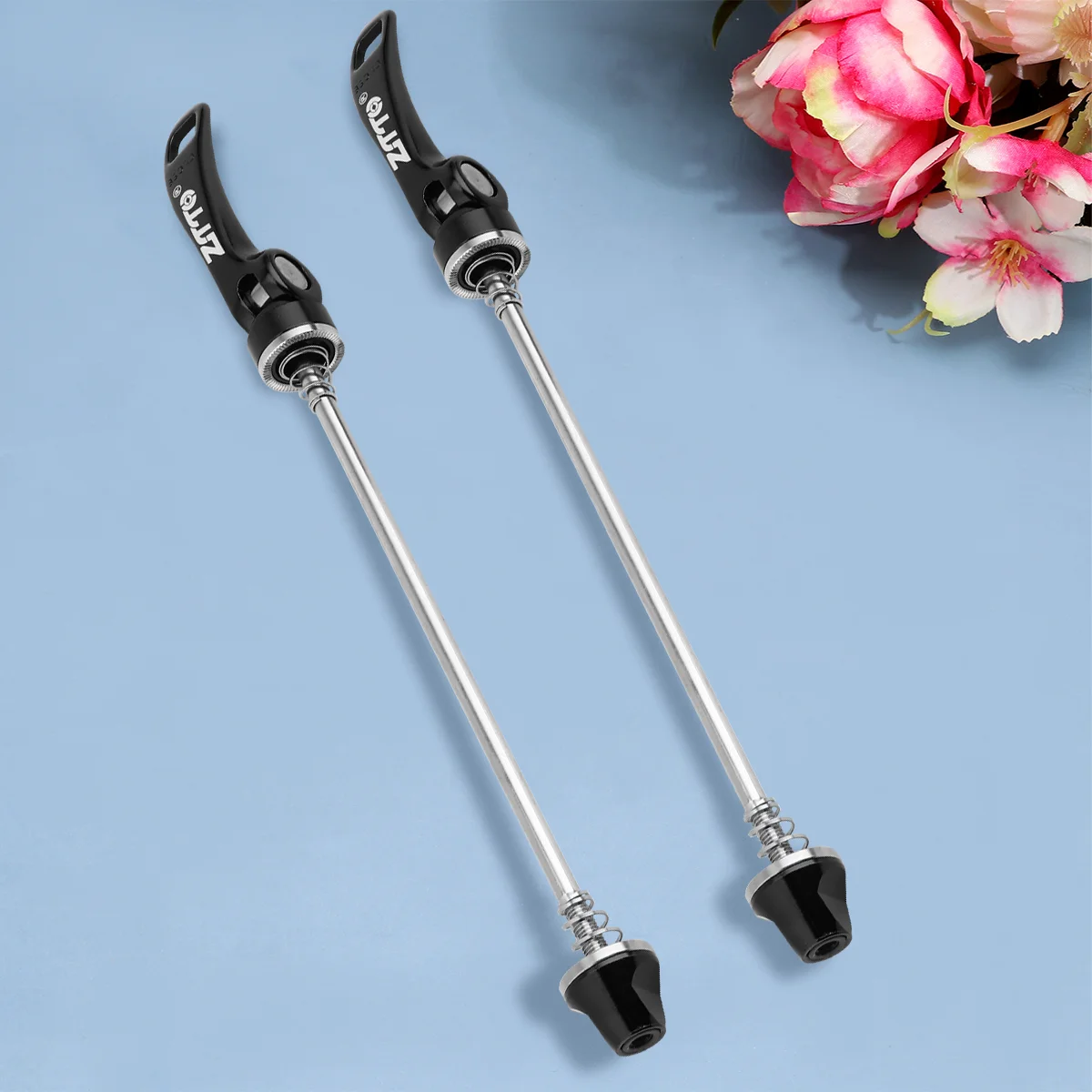 

1 Pair Hub Quick Release Skewers Bike Quick Release Front and Rear Skewer Lever Axle Tools Black