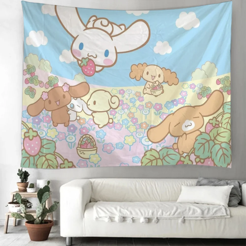 Cinnamoroll Baby Corncrake Гобелен Настенный Художественный Декоративный Для Спальни