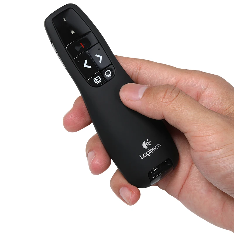 Logitech R400 беспроводной Презентер 2 4 ГГц USB презентатор PowerPoint пульт дистанционная